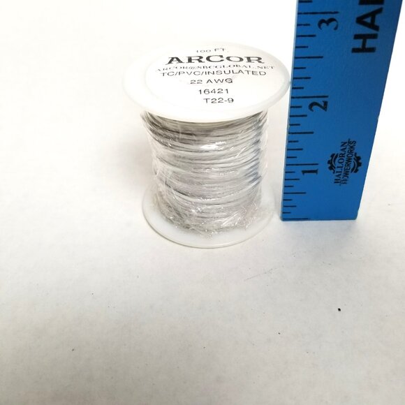 ARCOR 22 AWG Thermostat Wire 100 FT TC PVC Insulated Electrical HVAC White NEW - Picture 4 of 4